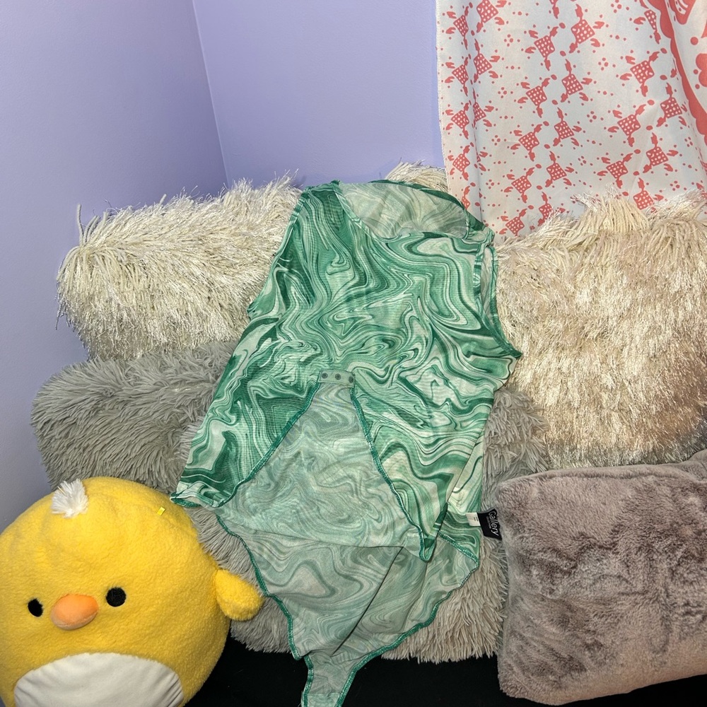 Bodysuit (Green and White)